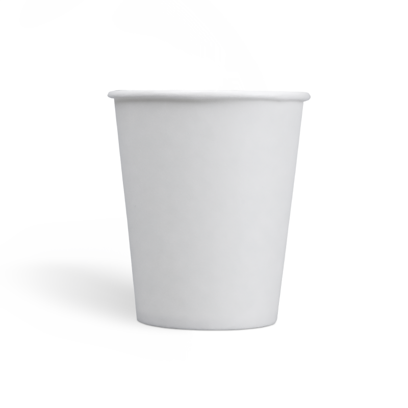 Copos de papel de parede simples recicláveis ​​de 7 onças