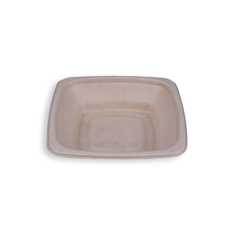 Tigelas quadradas de bagaço de cana biodegradável de 16 onças