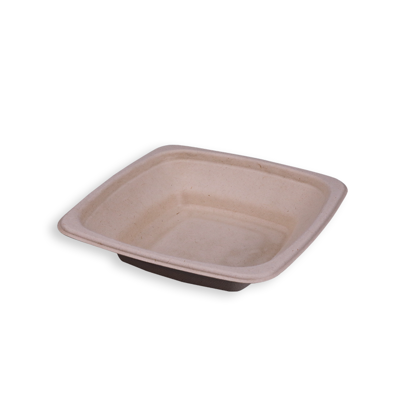 Tigelas quadradas de bagaço de cana biodegradável de 16 onças