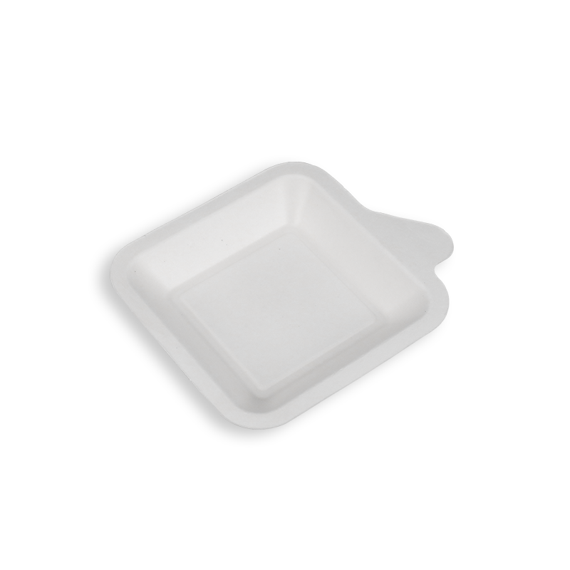 Bandejas de bolo de bagaço de cana biodegradável de 5,2*4,4''