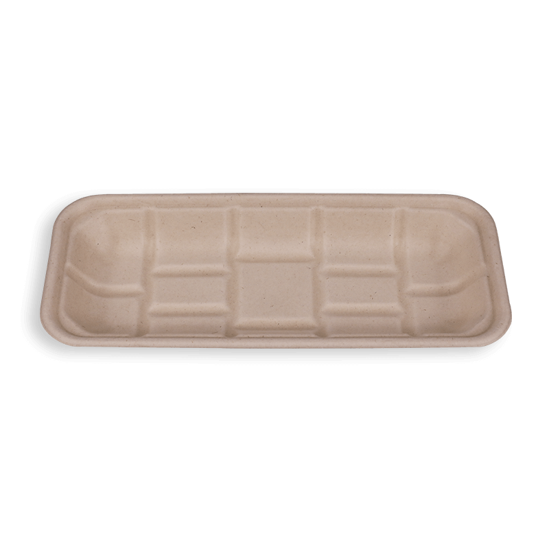 Bandejas longas de bagaço de cana biodegradável 10,2*4,5''