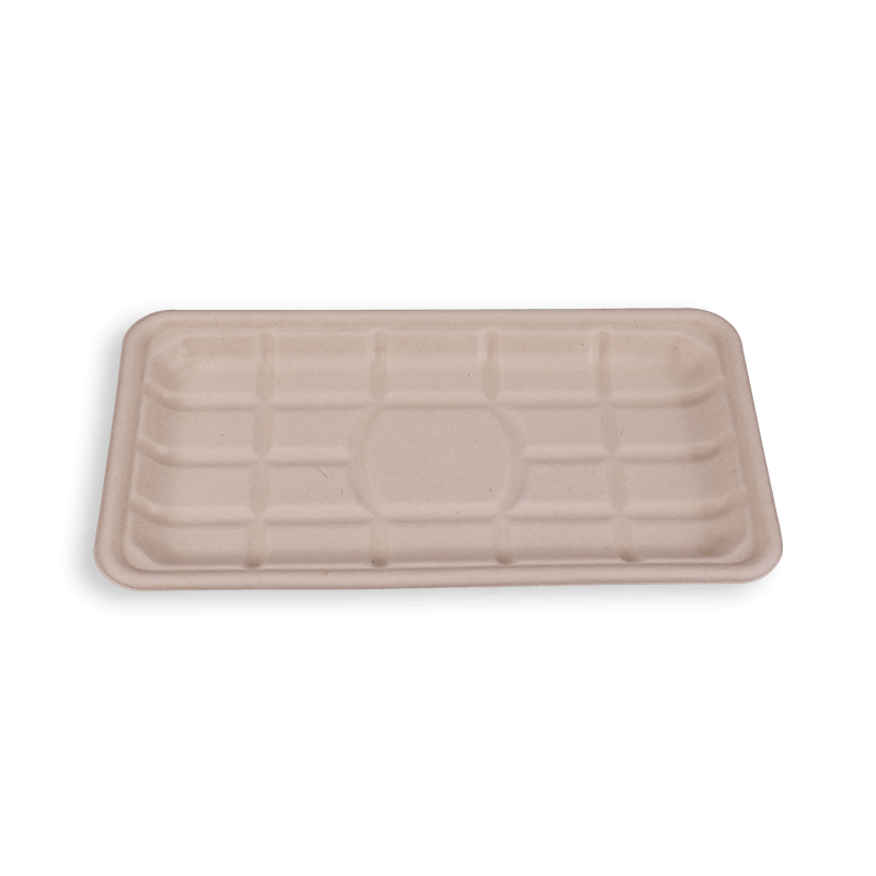 Bandejas longas de bagaço de cana biodegradável 10,8*5,8''